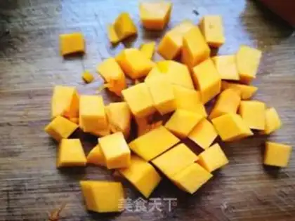 Make Pumpkin rice step 2