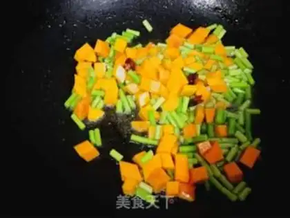 Make Pumpkin rice step 4