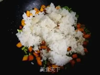 Make Pumpkin rice step 6