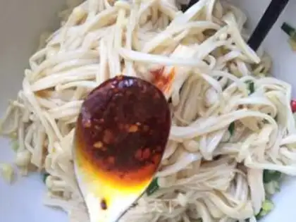 Make Frozen needle mushrooms step 5