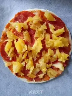 Make Hawaiian pizza step 7