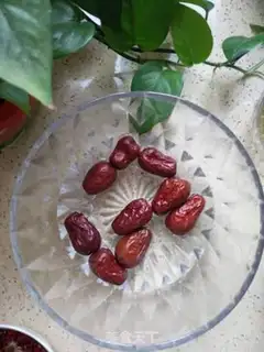 Make Red bean dates and sand step 1