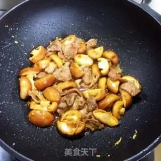 Make Double mushroom fried meat step 7