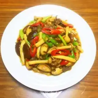 Make Double mushroom fried meat step 13