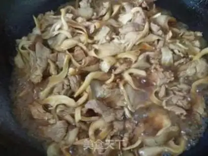 Make Mushroom fried meat step 4