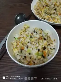 Make Wood carrot, egg and rice step 2