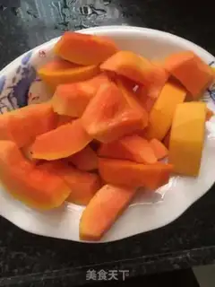 Make The papaya silver ear soup step 1