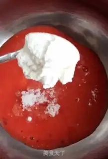 Make Strawberry bean bag step 1