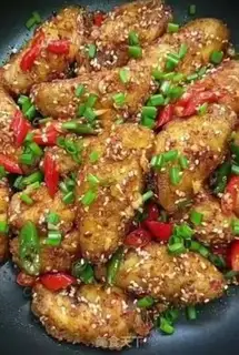 Make Hot chicken wings step 9
