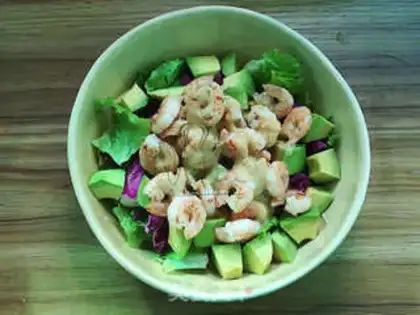 Make Cream shrimp salad step 6