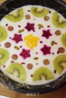 Make Fruit yogurt ice cream step 5