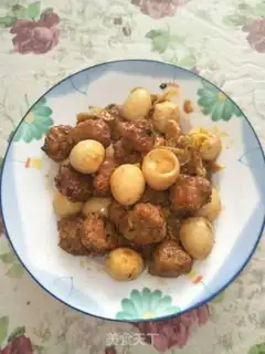 Make Red meatball quail eggs step 9