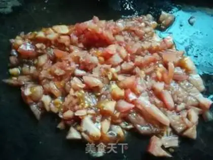 Make Tomato four season beans step 3