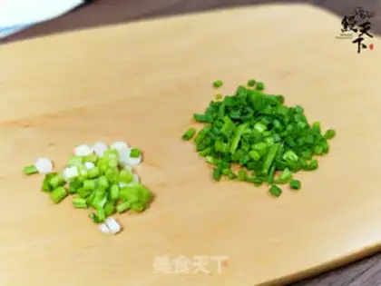 Make Quaffle egg fried rice step 1