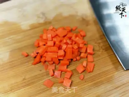 Make Quaffle egg fried rice step 2
