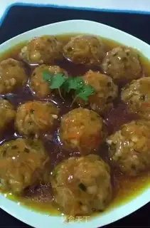 Make Golden mushroom meatballs step 7