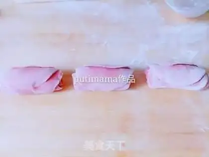Make Pink roses step 6