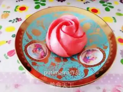 Make Pink roses step 11