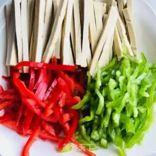 Make Cream pepper fried tofu step 0
