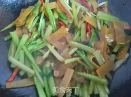 Make Bean-skinned celery step 5
