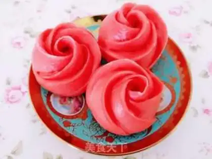Make Pink roses step 14