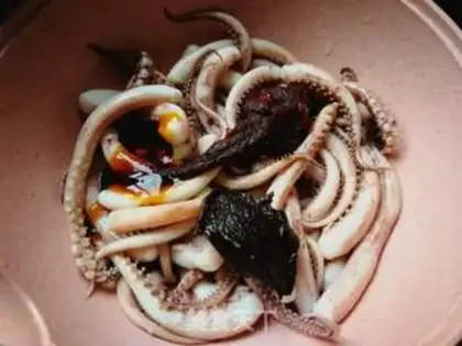 Make Roasted squid shaving step 3
