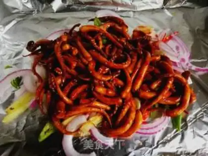 Make Roasted squid shaving step 7