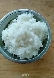 Make The rice date red bean cake step 1