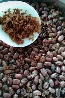 Make The rice date red bean cake step 6