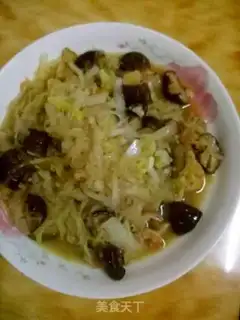 Make Shrimp rice mushrooms and cabbage step 8
