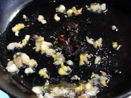 Make Spamed potatoes and sausages step 5