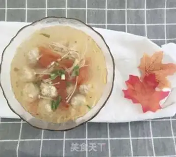 Make Golden mushroom meatball soup step 8