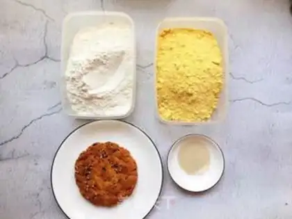 Make Corn paste sticker step 0