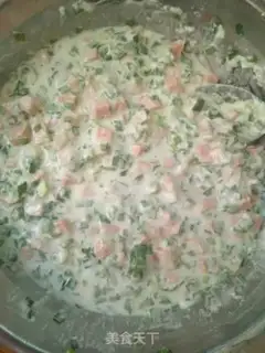 Make Spam and sausage pancakes step 1