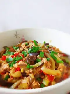 Make Meat and eggplant step 0