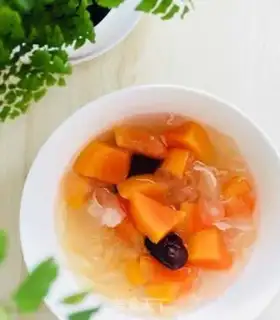 Make The papaya silver ear soup step 5