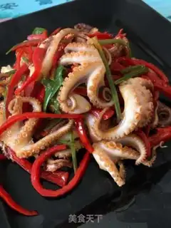 Make Spicy octopus step 12