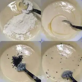 Make Sesame milk pancakes step 4