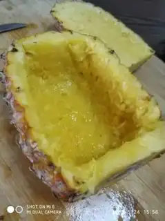 Make Pineapple octopus step 1