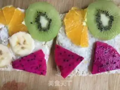 Make Fruit sandwich step 7