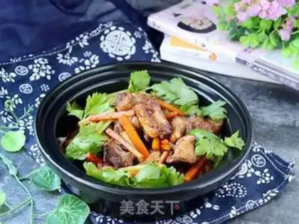 Make Home-cooked pan ribs step 9