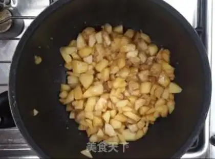 Make Apple banana pie step 2