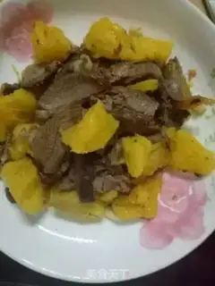 Make Pineapple beef step 4