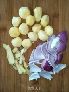 Make Five flowers and potatoes step 1