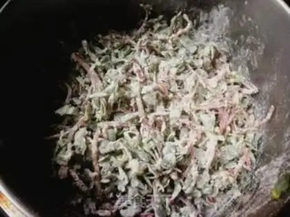 Make Steamed horse teeth step 4