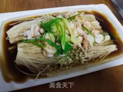 Make Gold-cream mushroom shrimp step 5