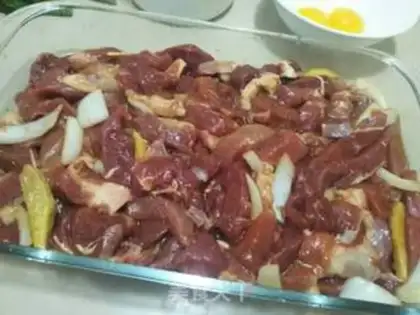 Make Big meat string step 1