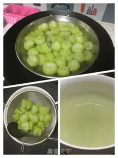 Make Waterless melon soup step 1