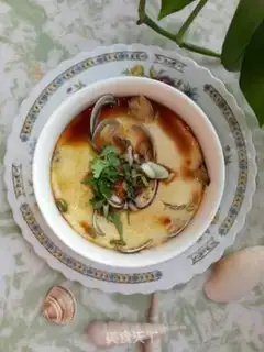 Make Flower clams and eggs step 6