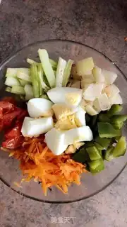 Make Vegetable egg salad step 2